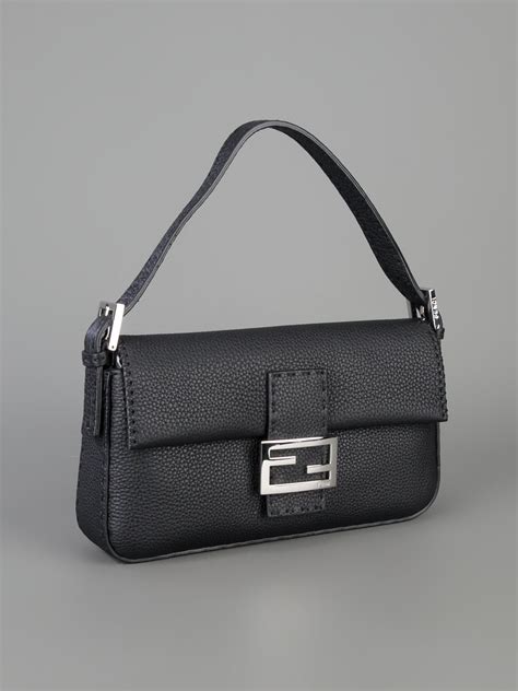 fendi black.bag|fendi black baguette bag.